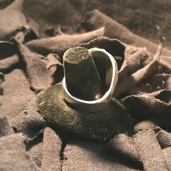 1900s Turquoise Silver Ring /.925 Sterling Silver - Picture 3 of 11